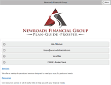 Tablet Screenshot of newroadsfinancial.com